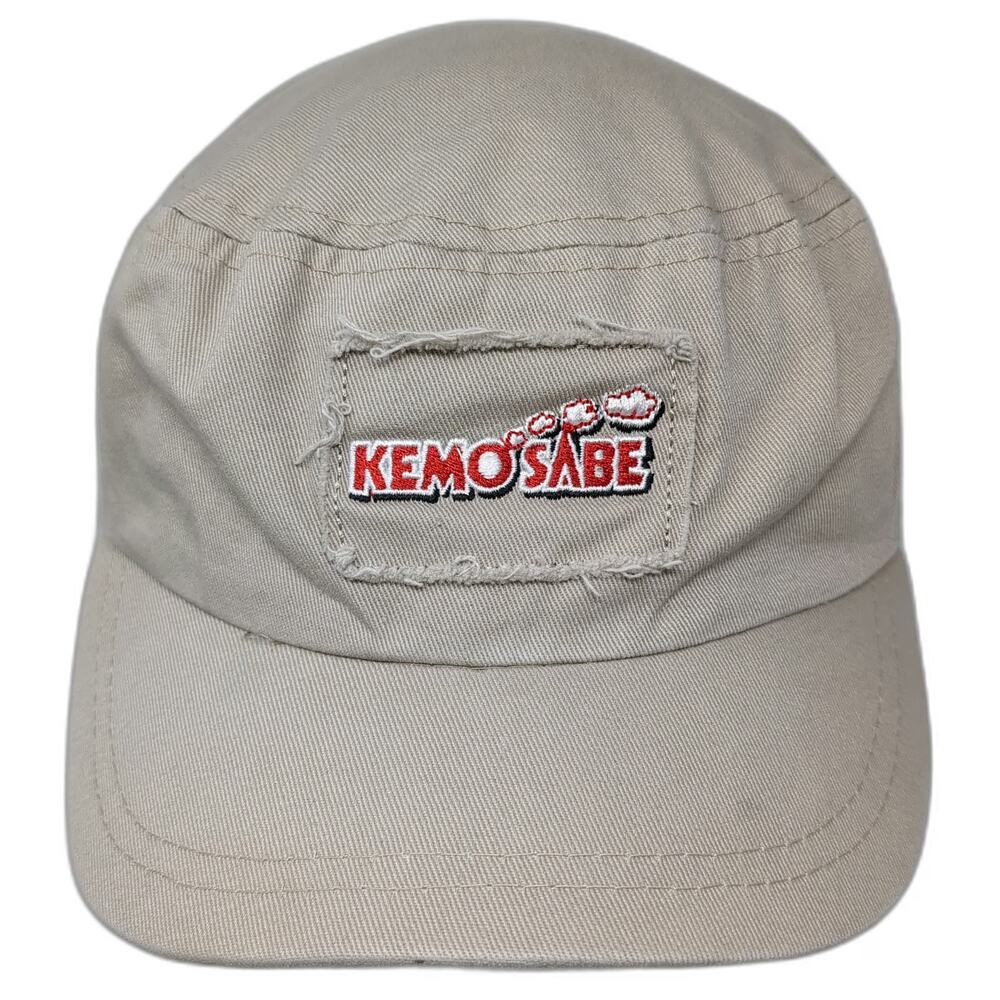 Kemo Sabe Army Cap Beige One Size Aspen Colorado Slideback Cotton Patch Hat